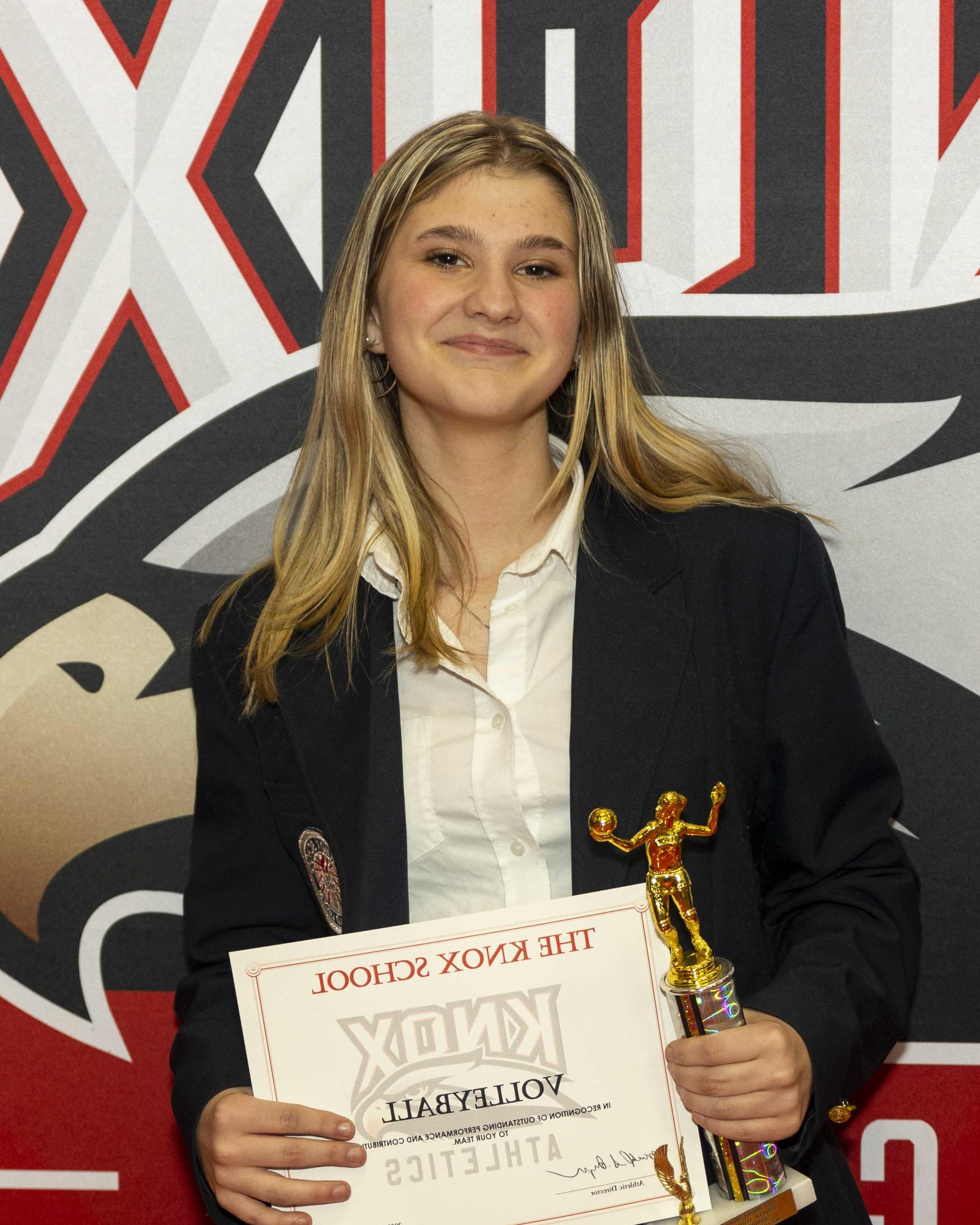 Knox Girls Volleyball Athletic Awards